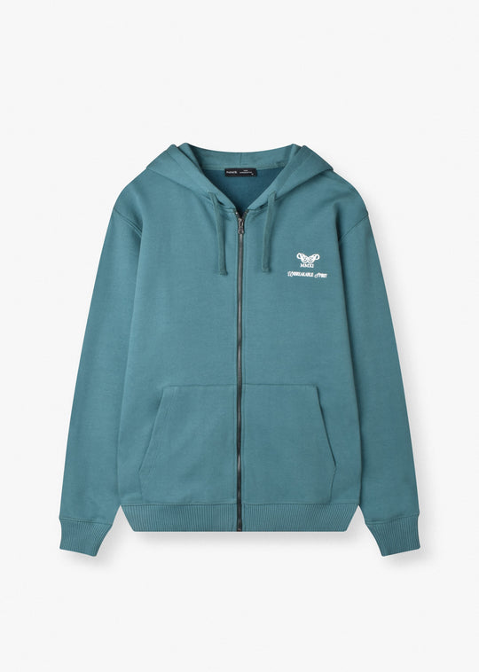 heavyweight zip-up hoodie