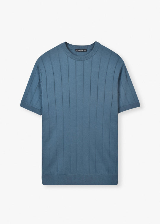 textured knit t-shirt