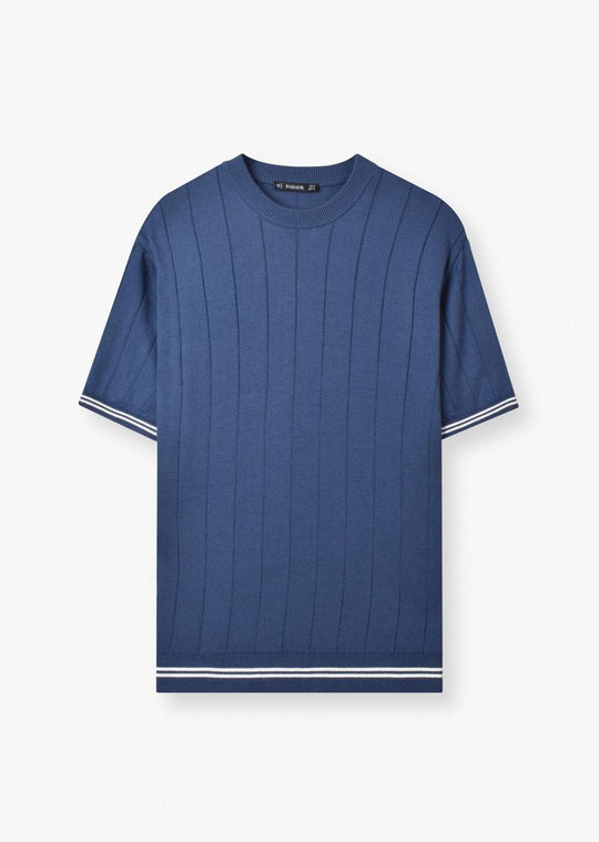textured knit t-shirt